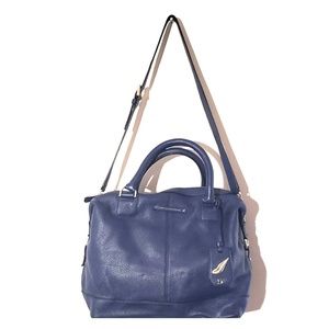 Blue DVF leather Drew  Doctor satchel bag